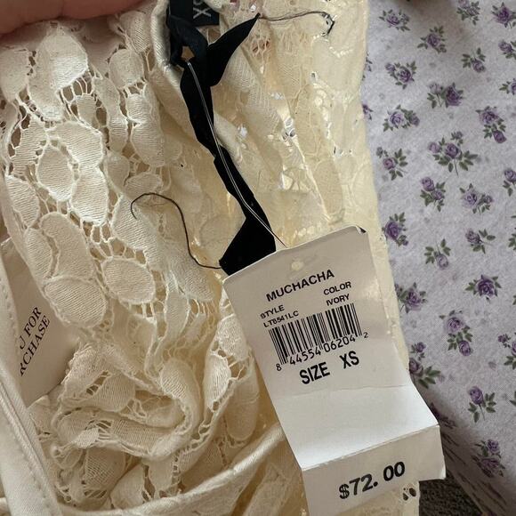 Cream nwt dress lord & taylor XS - Picture 7 of 8